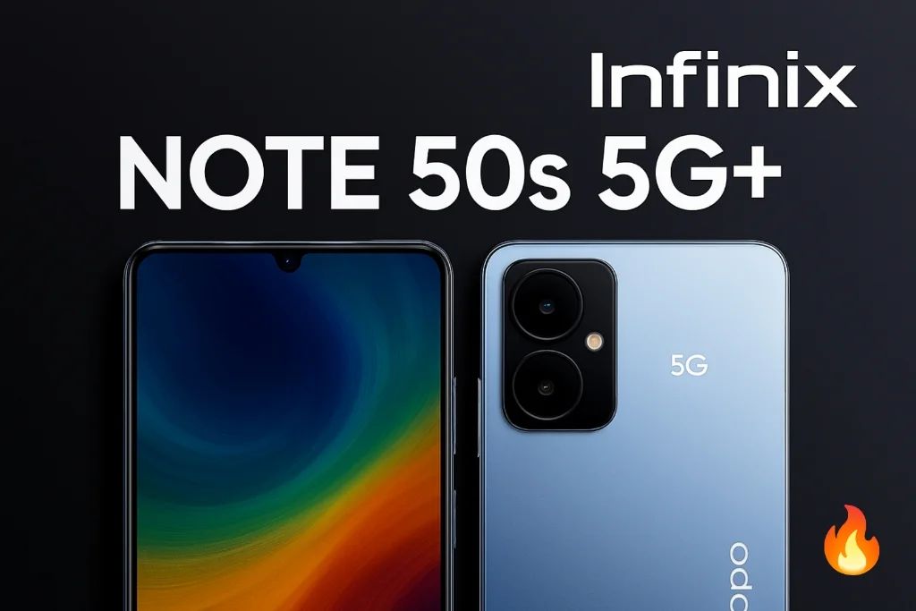 Infinix Note 50s 5G+ : 144Hz AMOLED & Dimensity 7300 Ultimate at ₹14,999