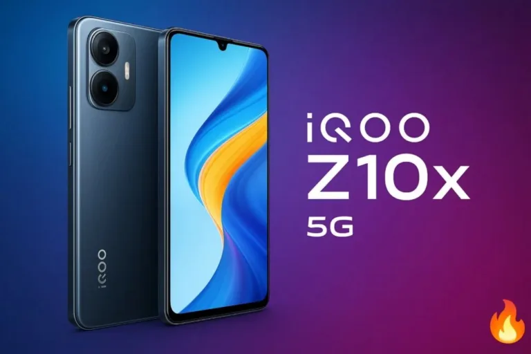 iQOO Z10x 5G : Massive 6,500mAh Battery and Dimensity 7300 Under ₹15,000