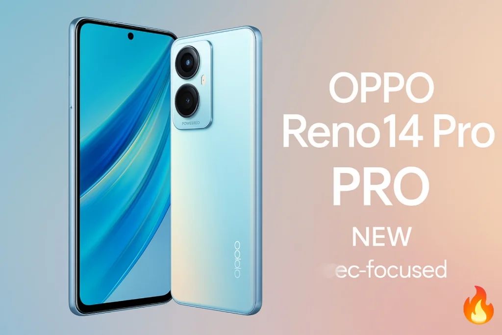 OPPO Reno14 Pro 5G : AI-Powered Cameras & 6,200mAh Battery at ₹49,999